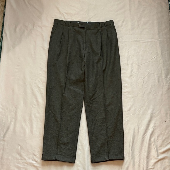 Jos. A. Bank Other - Jos. A. Bank 100% Wool Pleated Dress Pants – Dark Brown Made in Canada